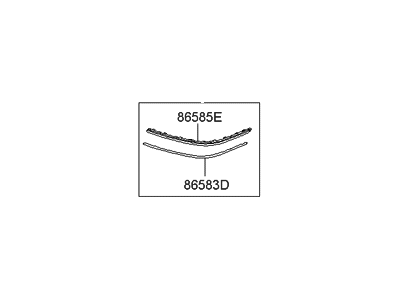 Hyundai 86581-3L201 Moulding Assembly-Front Bumper,LH