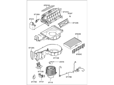 Hyundai 97108-2C160 Blower Unit