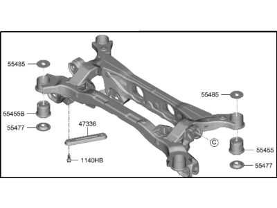 Hyundai Palisade Rear Crossmember - 55405-S8AB0