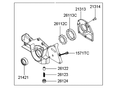 Hyundai 21310-39011 Case Assembly-Front