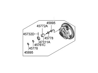 Hyundai 45760-39000 Carrier Assembly-Planet