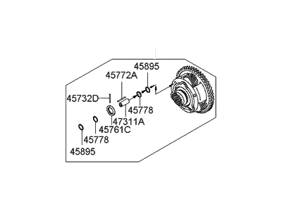 Hyundai 45760-39002 Carrier Assembly-Planet