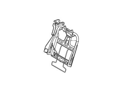 Hyundai 89410-4Z000 Frame Assembly-Rear Seat Back,RH