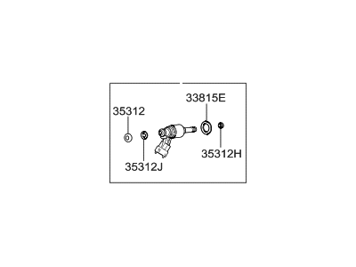 2019 Hyundai Elantra GT Fuel Injector - 35310-2B350