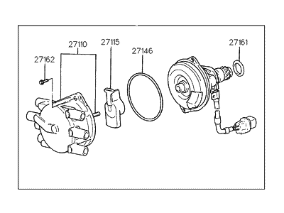 Hyundai 27100-35600 Distributor Assembly