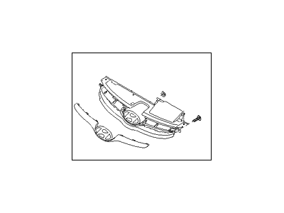 Hyundai 86350-3Y000 Radiator Grille Assembly