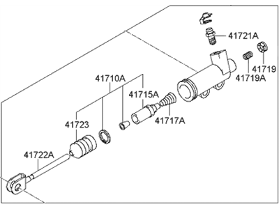 2003 Hyundai Sonata Clutch Slave Cylinder - 41710-39020