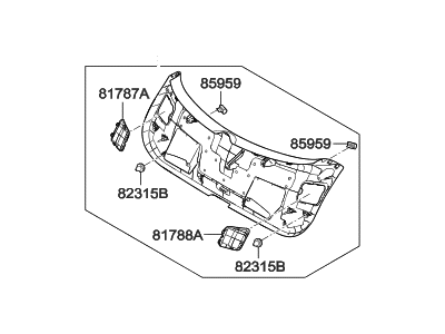 Hyundai 81750-A5000-RY Panel Assembly-Tail Gate Trim