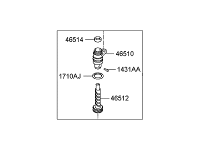 Hyundai 43621-39700 Sleeve Assembly-Speedometer