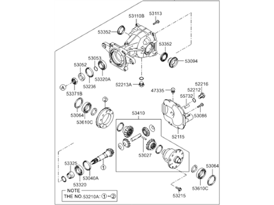 Hyundai Tucson Differential - 53000-3B600