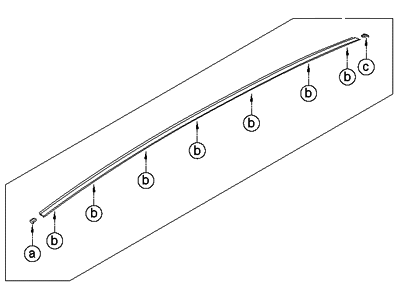 Hyundai 87240-3X100 Moulding Assembly-Roof,RH