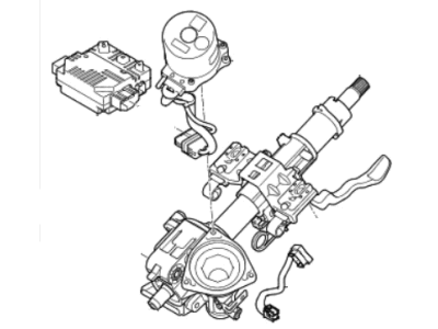 Hyundai Elantra GT Steering Column - 56310-G3200