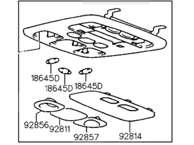 2000 Hyundai Elantra Dome Light - 92800-22050-IA