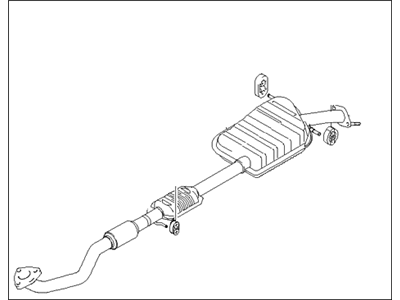 2004 Hyundai Santa Fe Exhaust Pipe - 28610-26000