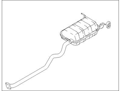 Hyundai Santa Fe Muffler - 28700-26700