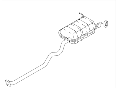 2006 Hyundai Santa Fe Tail Pipe - 28700-26700