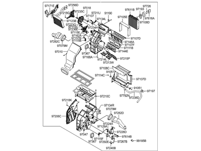 Hyundai 97205-0W300 Heater & Evaporator Assembly