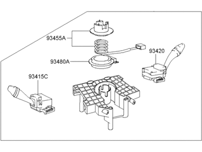 Hyundai Turn Signal Switch - 93401-26150
