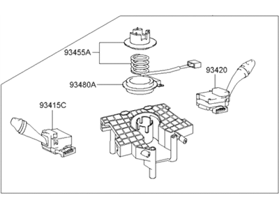 Hyundai 93401-26800 Switch Assembly-Multifunction