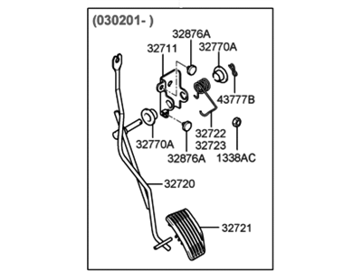 Hyundai 32700-39500 Pedal Assembly-Accelerator