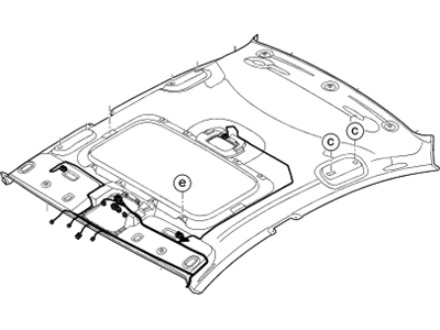 Hyundai 85310-F2100-XUG Headlining Assembly