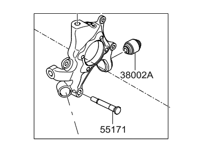 Hyundai 52720-2B000 Carrier Assembly-Rear Axle,RH