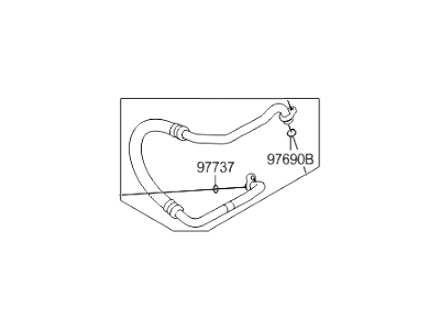 Hyundai 97763-2M610 Hose-Cooler Line Suction