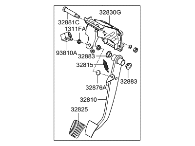 Hyundai 32800-2B110 Pedal Assembly-Brake