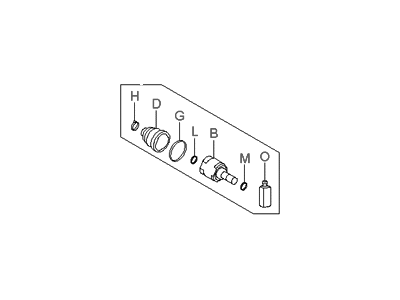 Hyundai 49505-2HA31 Joint Kit-Front Axle Differential Side