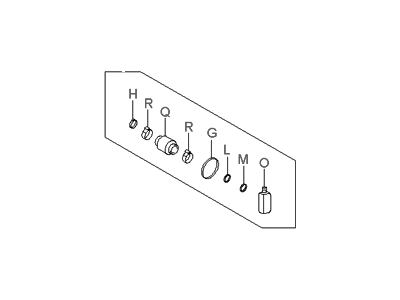 Hyundai 49604-2HA21 Damper Kit-Front Axle Dynamic,RH