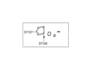 Hyundai 57150-38A00 Seal Kit-Power Steering Oil Pump