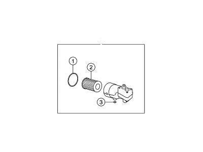 Hyundai 26320-3F100 Oil Filter Service Kit