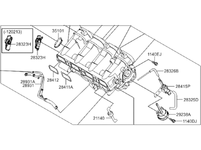 Hyundai 28310-2G071 Manifold Assembly-Intake