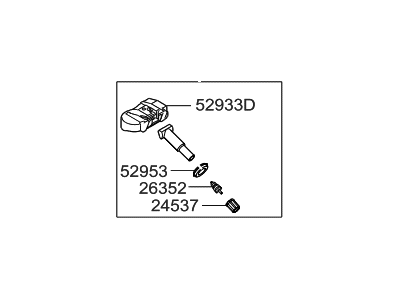 Hyundai 52933-B1000 Tpms Valve