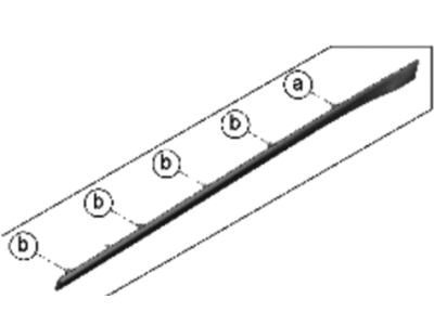 Hyundai Genesis Electrified G80 Door Moldings - 87732-T1001