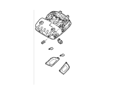 Hyundai 92810-F2050-TTX Overhead Console Lamp Assembly