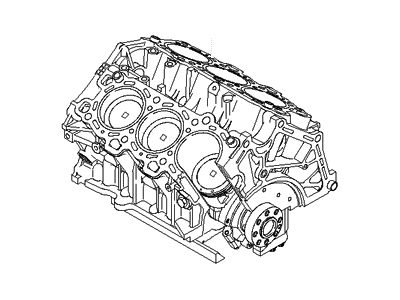 Hyundai 21102-3EA00 Engine Assembly-Short