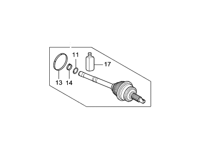 Hyundai Genesis G80 CV Joint - 49526-D2100