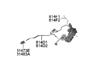 Hyundai Ioniq 6 Tailgate Lock Actuator Motor - 81410-KL100