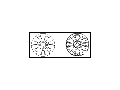 2009 Hyundai Accent Wheel Cover - 52961-1E100