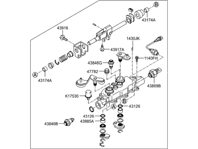 Hyundai 43800-32201 Shaft Complete-Control