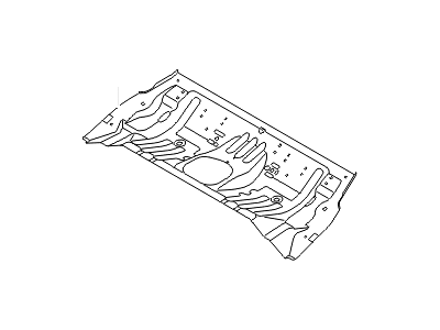 Hyundai 65512-2V010 Panel Assembly-Rear Floor,Front