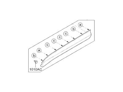 Hyundai 87721-4Z500 Garnish Assembly-Front Door Side,LH