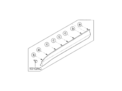 Hyundai 87722-4Z000 Garnish Assembly-Front Door Side RH