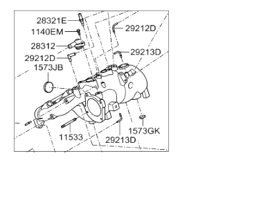 2011 Hyundai Genesis Coupe Intake Manifold - 28310-2C400