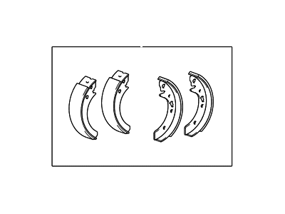 2003 Hyundai Sonata Brake Shoe - 58305-38A00