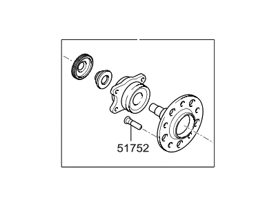 Hyundai 52730-3K000 Rear Wheel Hub And Bearing Assembly