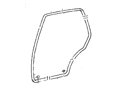 Hyundai 83130-34000 Weatherstrip Assembly-Rear Door Side LH