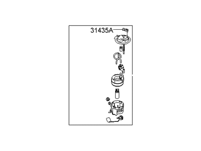 Hyundai 31110-1U000 Complete-Fuel Pump