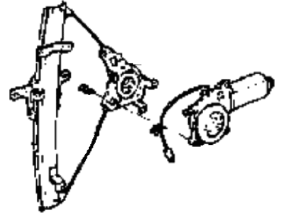 1992 Hyundai Sonata Window Motor - 98810-33100